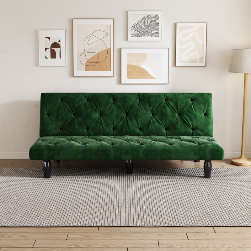 Mercer41 Quashawn 65.8'' Velvet Settee Wayfair